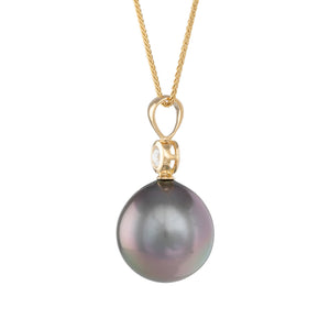 Tahitian Pearl & Diamond Pendant