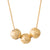Antique Gold Bead Slider Necklace