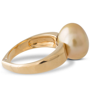 Baroque Gold South Sea Pearl Ring