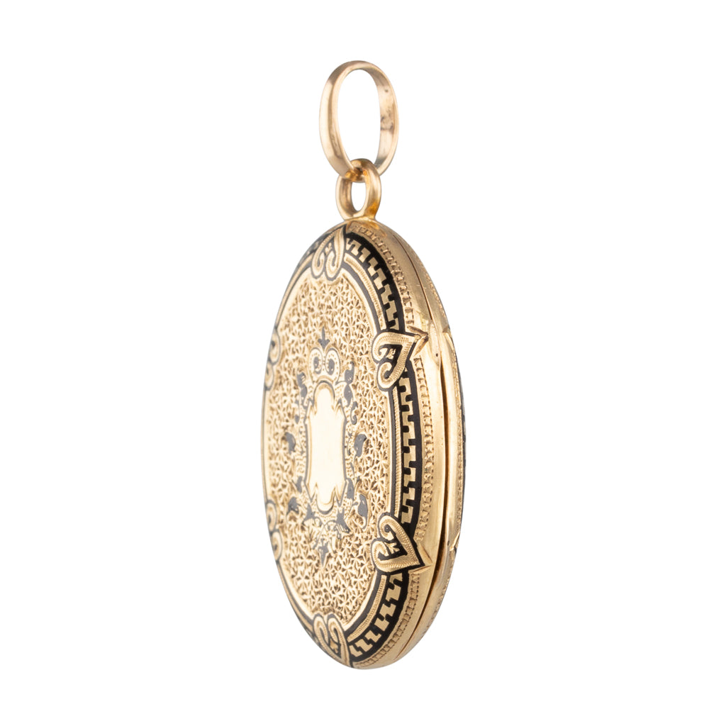 Antique French Enamel Locket
