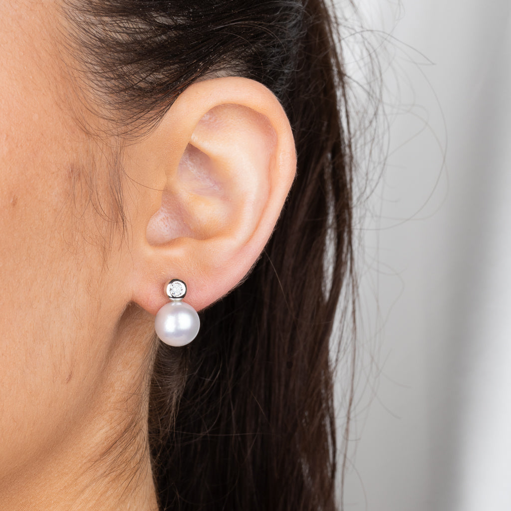 South Sea Pearl & Diamond Studs