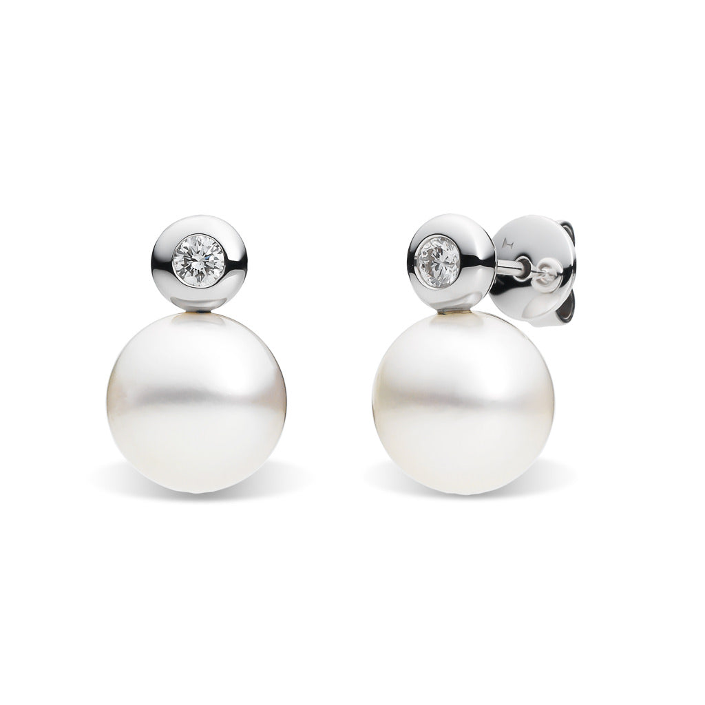 South Sea Pearl & Diamond Studs