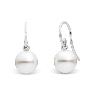 8mm South Sea Hook Earrings