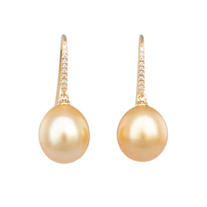 Gold South Sea & Diamond Hooks