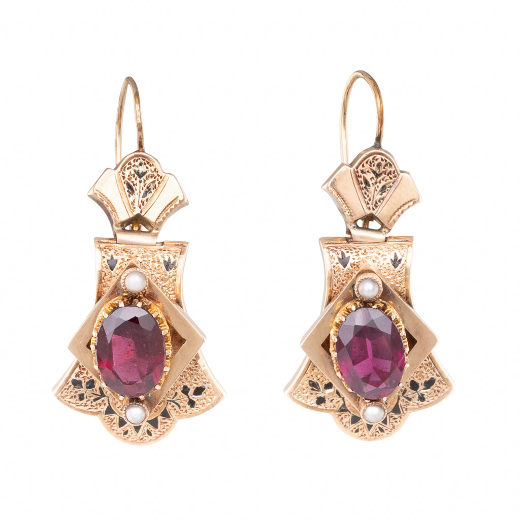 Antique Garnet Earrings