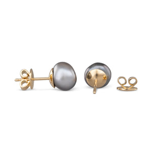 Tahitian Keshi Pearl Stud Earrings