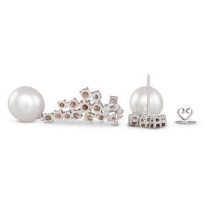 South Sea Cognac Diamond Earrings