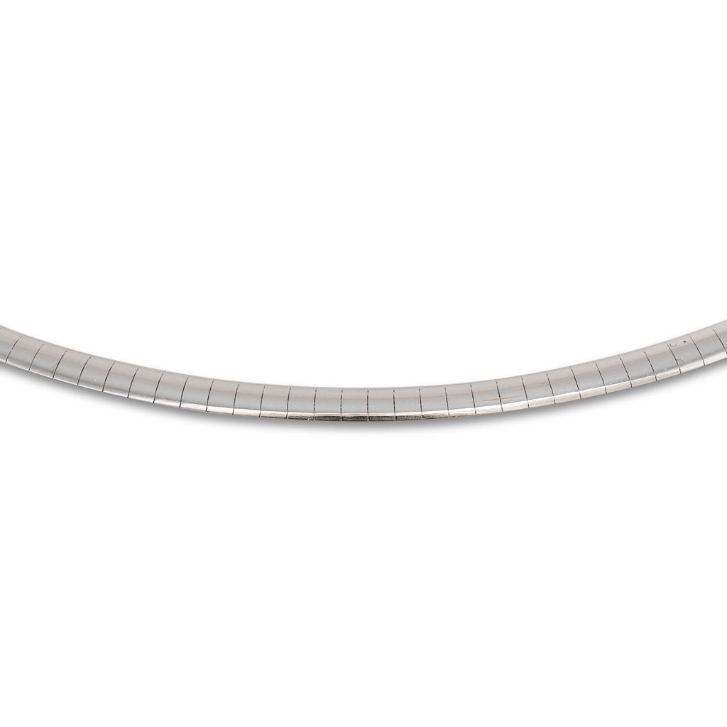 14ct Two Tone 3mm Flat Omega
