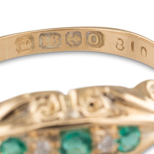 Victorian Emerald and Diamond Ring