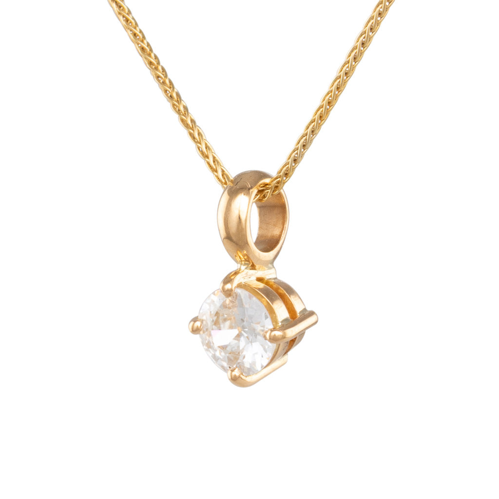 0.48ct Old Cut Diamond Pendant