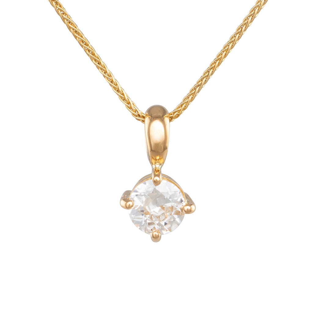 0.48ct Old Cut Diamond Pendant