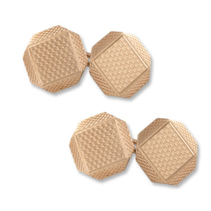 Gold Engraved Cufflinks