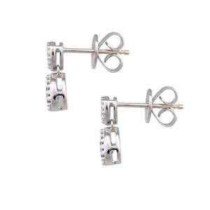 Pear Shaped Sapphire Earrings