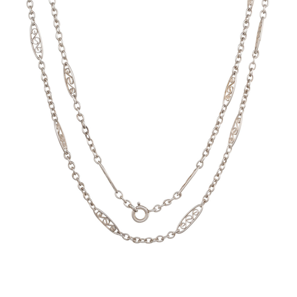 French Fancy Link Silver Chain