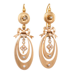 Antique French Gold Earrings