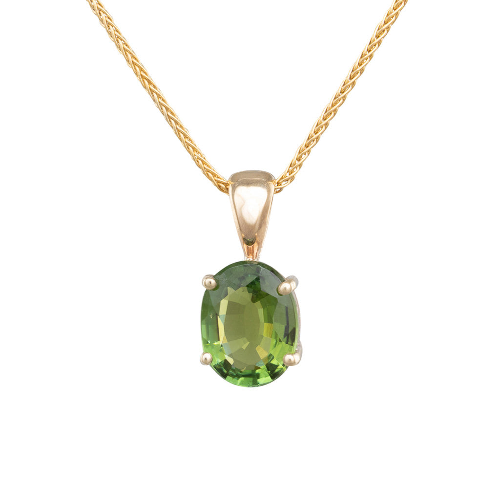 Green Tourmaline Pendant