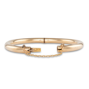 Antique Gold Hinged Bangle