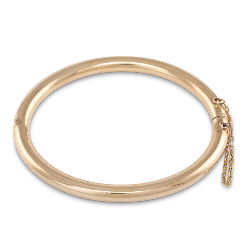 Antique Gold Hinged Bangle