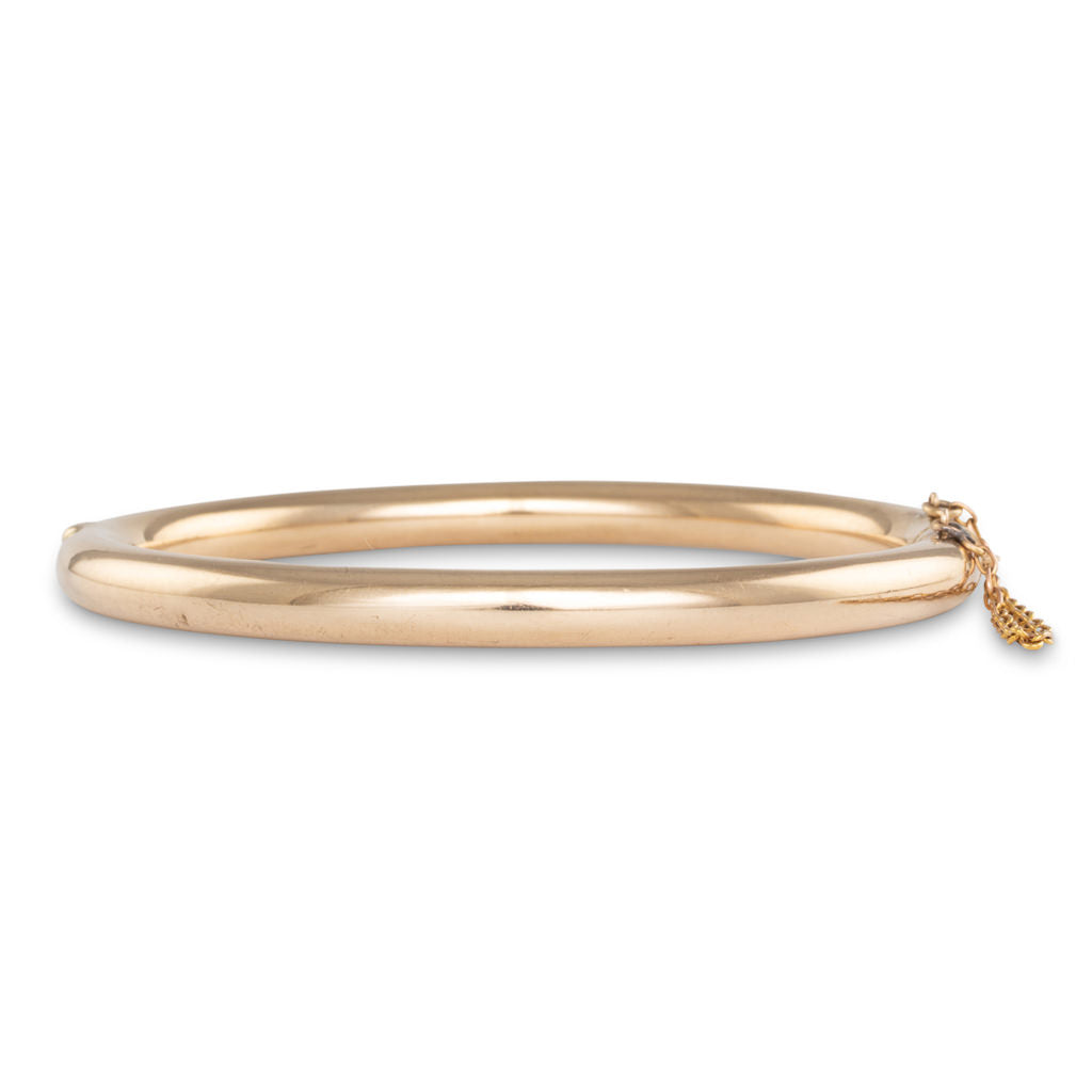 Antique Gold Hinged Bangle