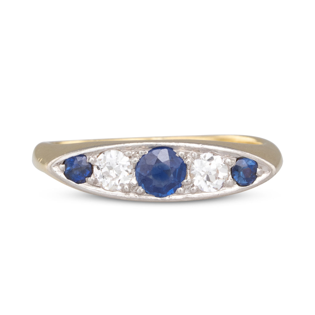 Antique Sapphire & Diamond Ring