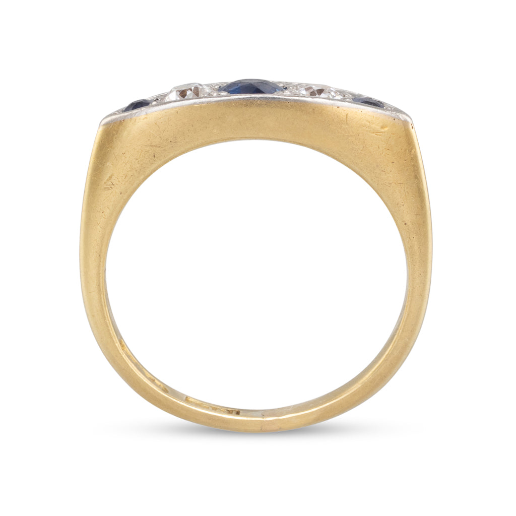 Antique Sapphire & Diamond Ring
