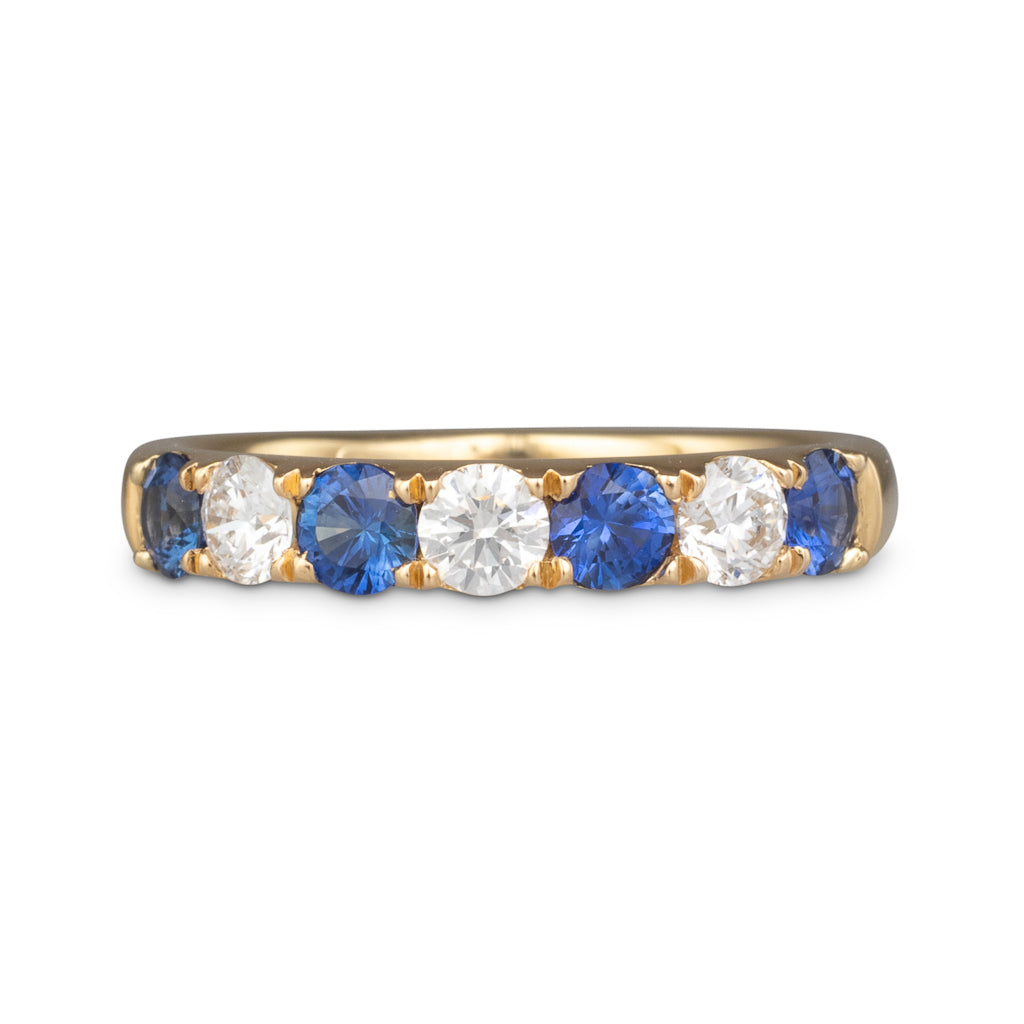 Sapphire and Diamond Band