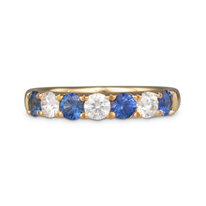 Sapphire and Diamond Band