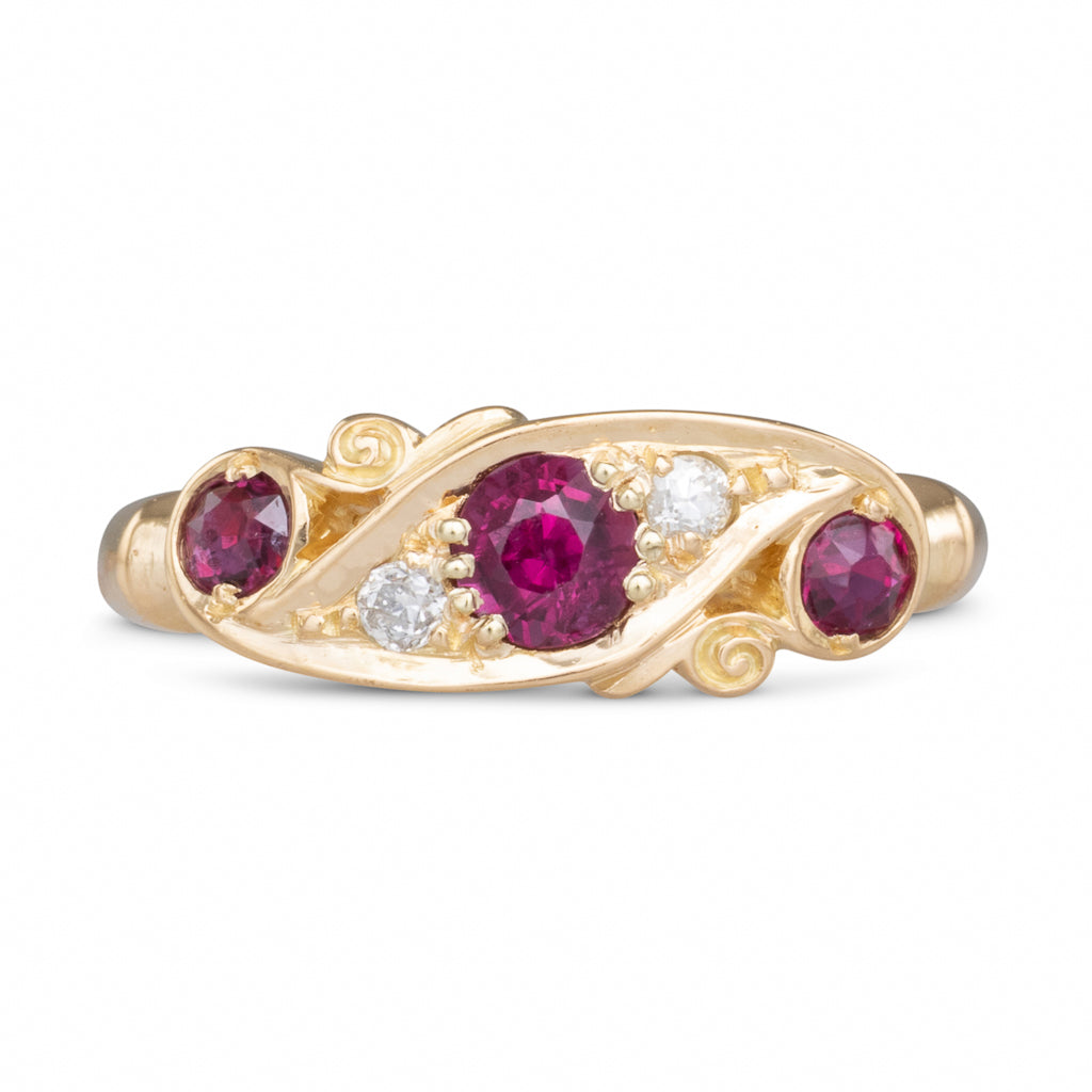 Antique Ruby & Diamond Ring