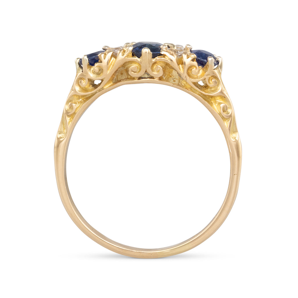 Sapphire & Diamond Ring