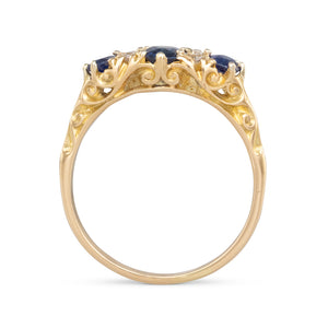 Sapphire & Diamond Ring