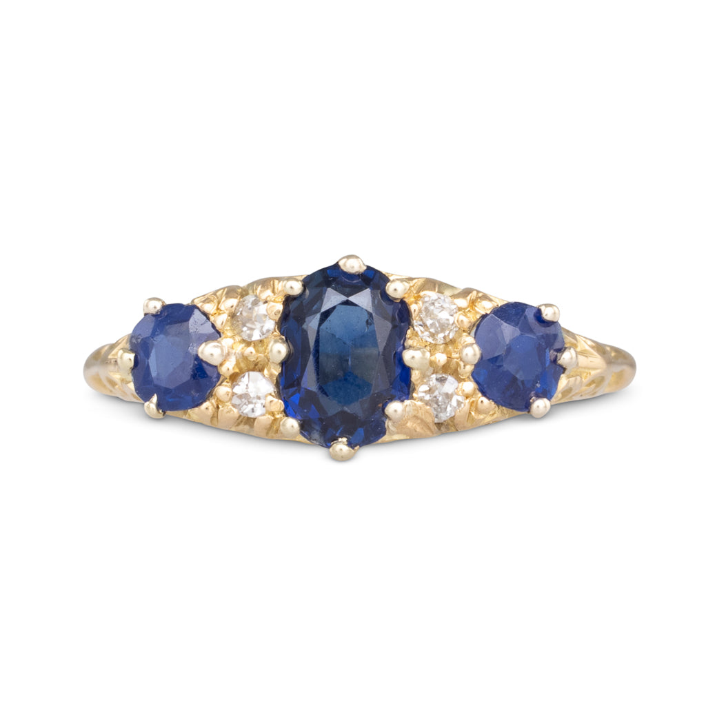 Sapphire & Diamond Ring