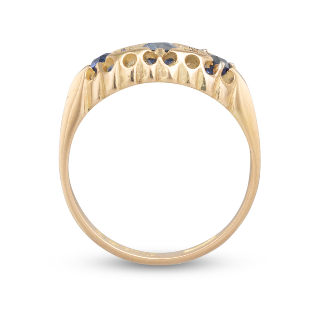 Antique Sapphire & Diamond Ring