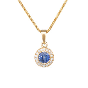Sapphire and Diamond Pendant