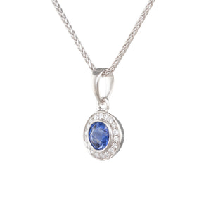 Sapphire and Diamond Pendant