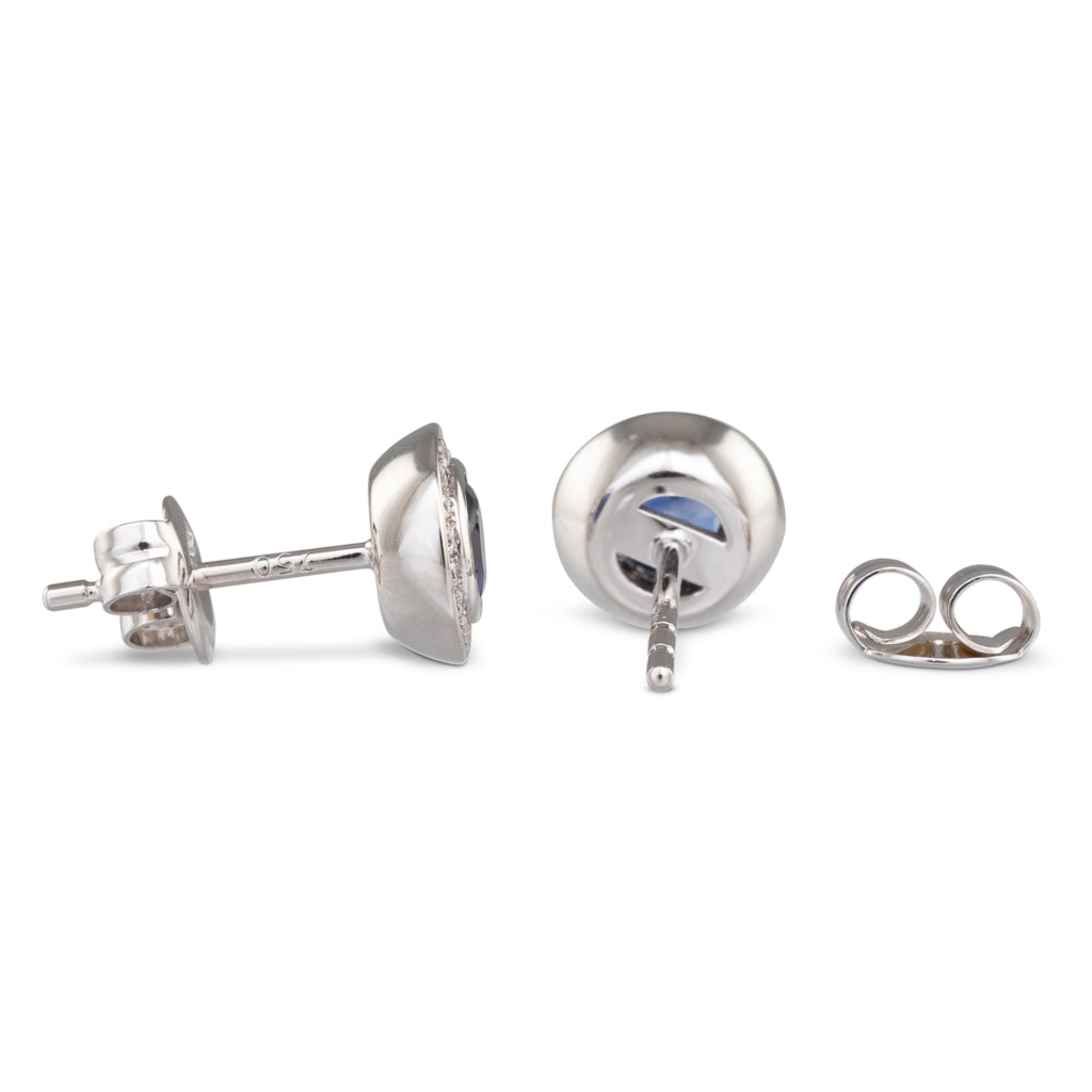 Sapphire and Diamond Earrings