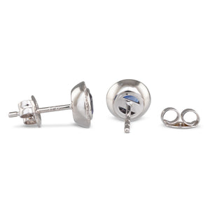 Sapphire and Diamond Earrings