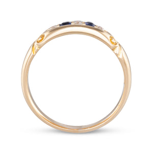 Antique Sapphire & Diamond Ring