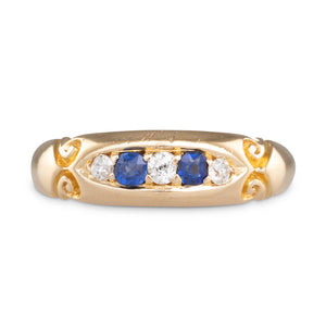 Antique Sapphire & Diamond Ring