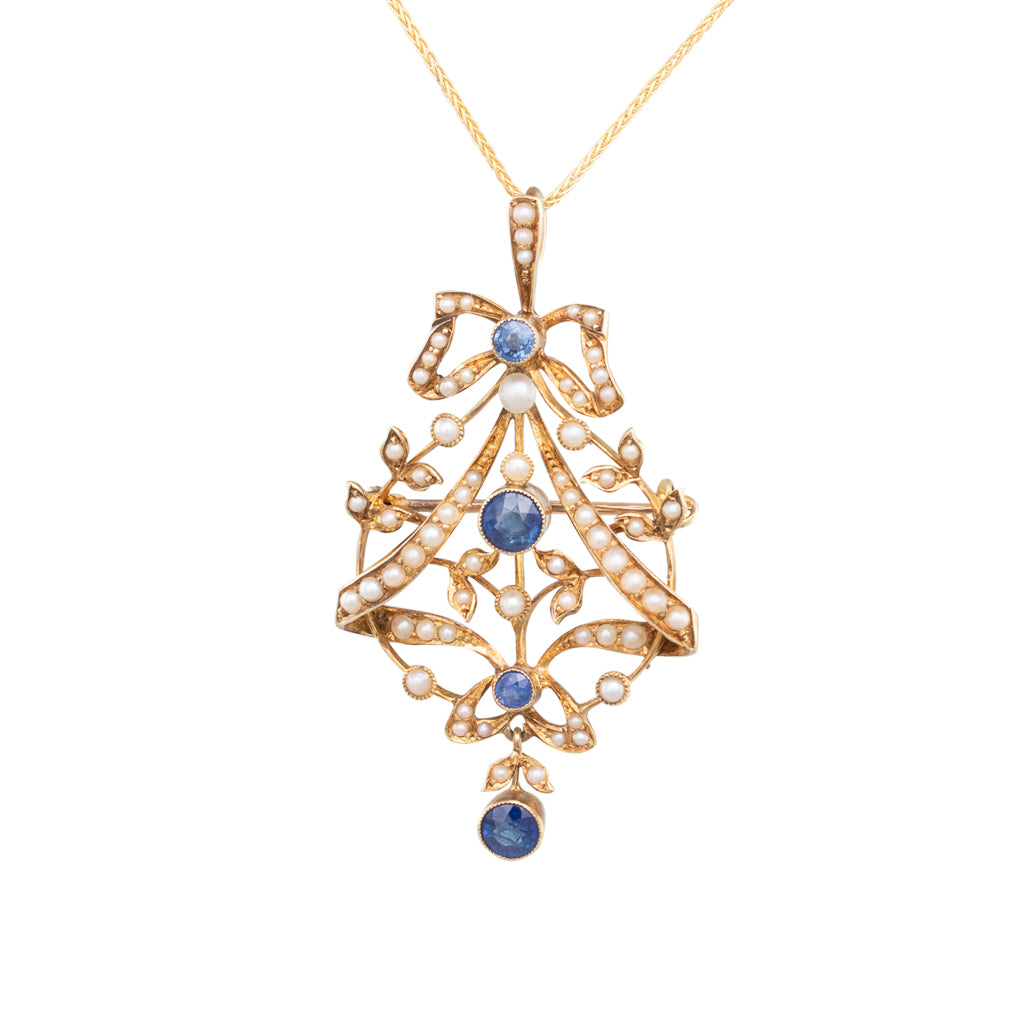Antique Sapphire Pendant