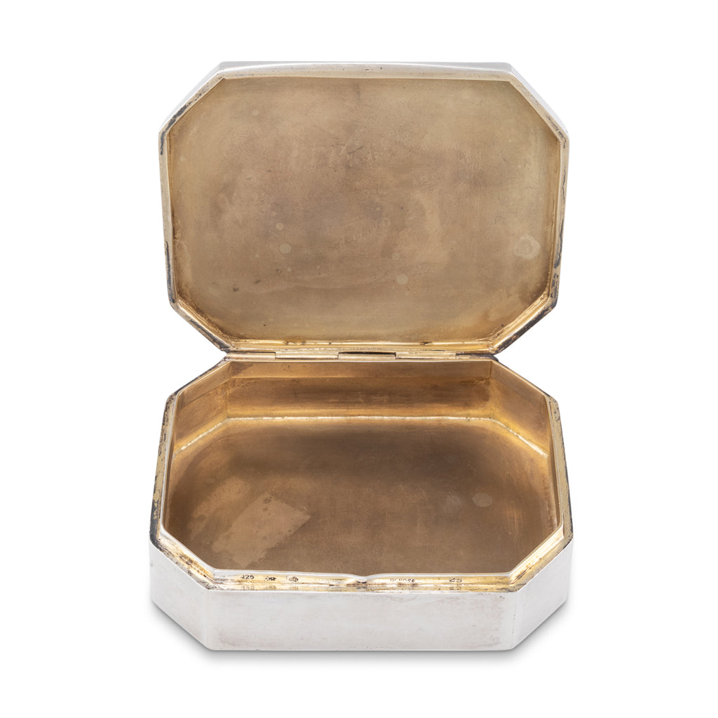 Trinket Box with Basket of Flowers