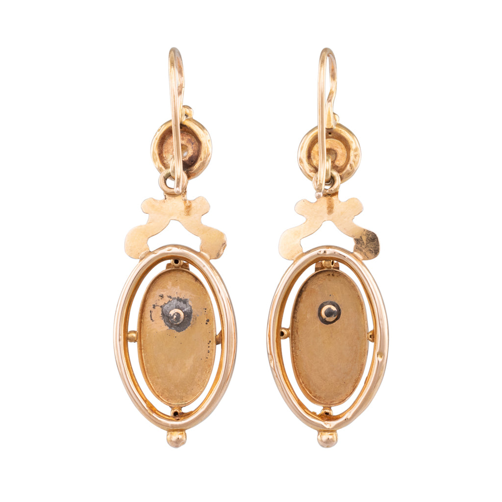 French Antique Gold Earrings
