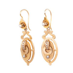 French Antique Gold Earrings