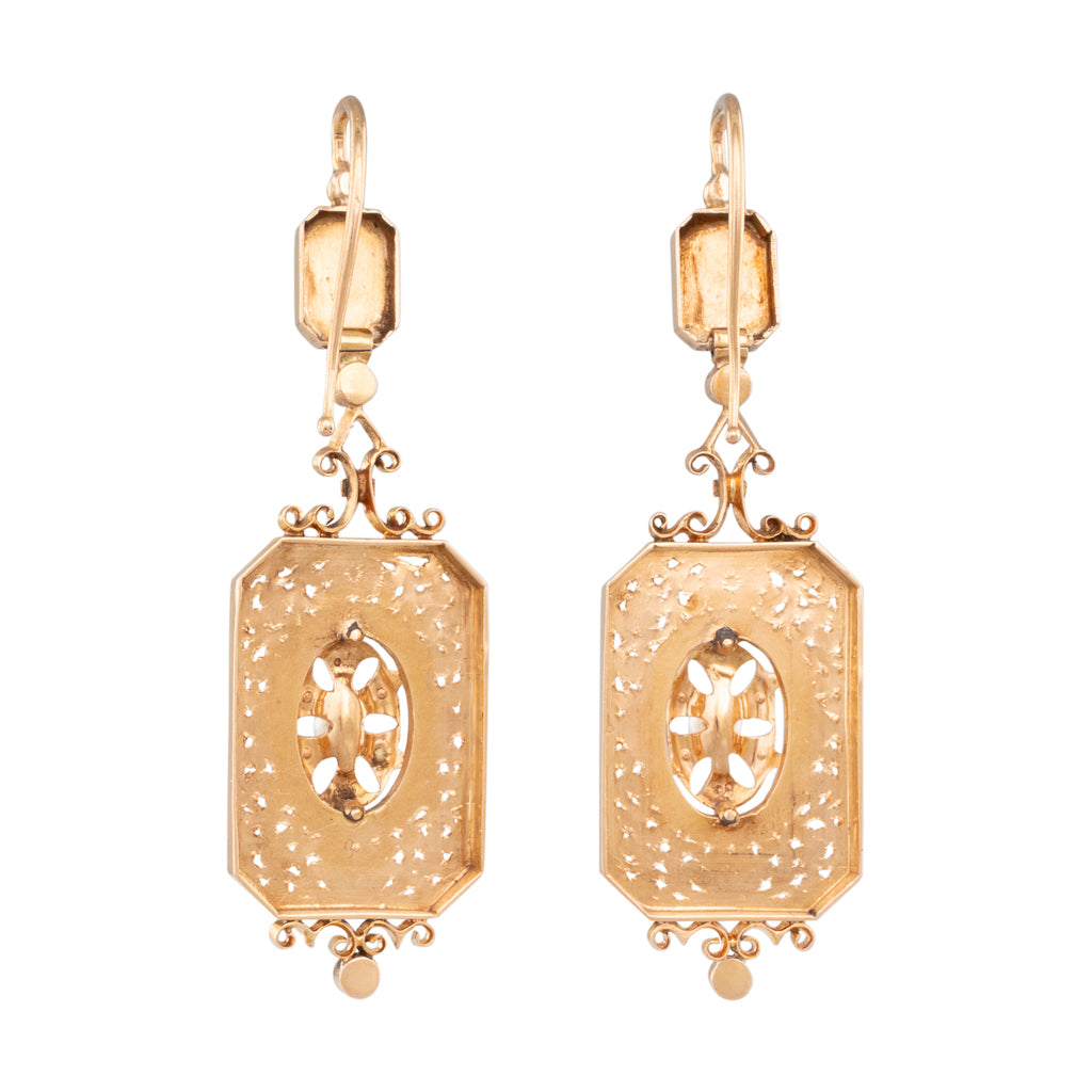 Antique Gold French Earrings
