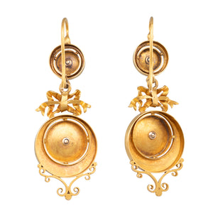 French Antique Gold Earrings