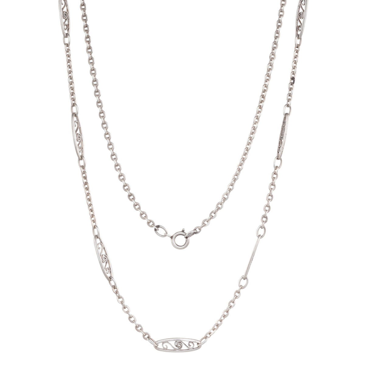 French Fancy Link Silver Chain