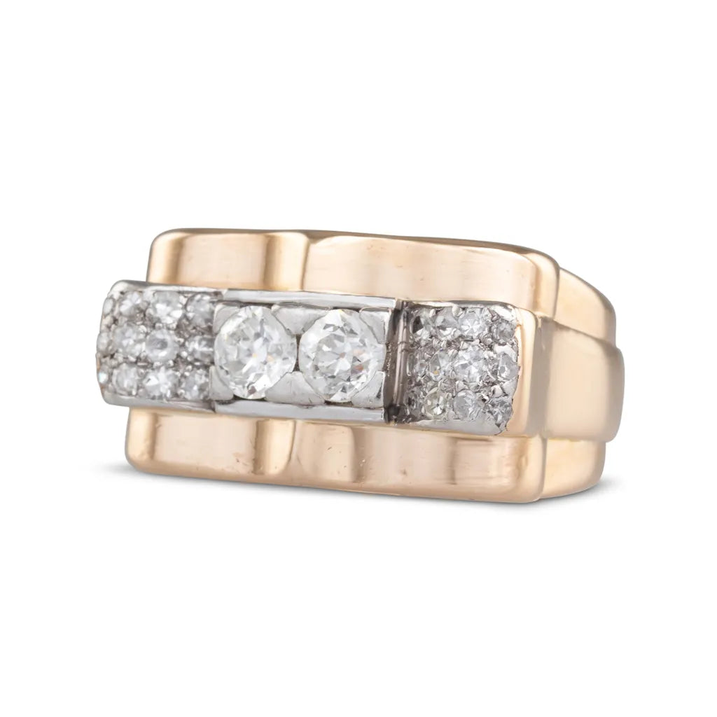 French Retro Diamond Ring