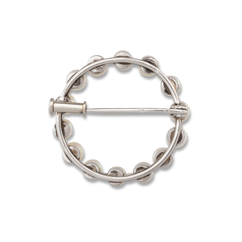 Pearl set Circlet Brooch
