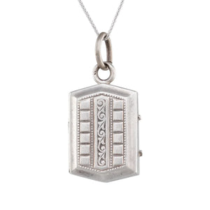 French Silver Locket