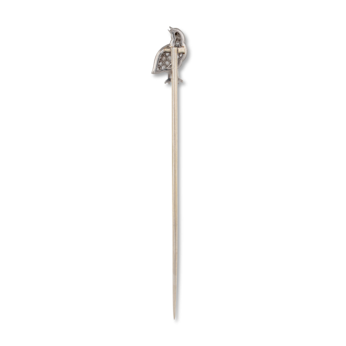 Diamond Set Bird Stick Pin