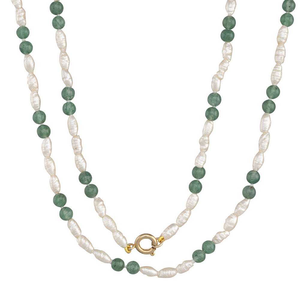 Freshwater and Aventurine Necklace